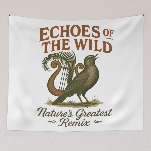 Item preview, Echoes of the Wild – Lyrebird Melody designed and sold by WildlifeInc.