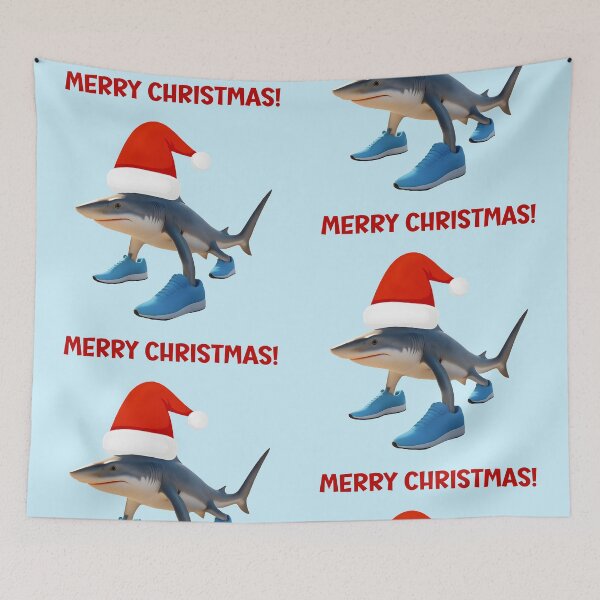 Item preview, Merry Xmas Tralalero Tralala – Funny Santa Shark Christmas Meme designed and sold by EmeraldeaArt.