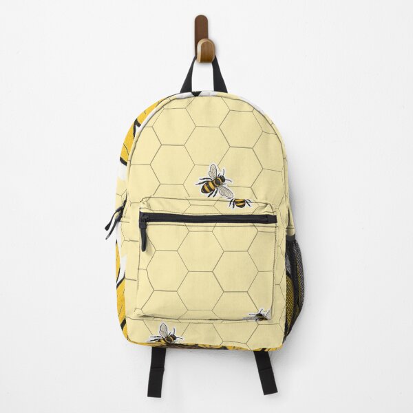 Item preview, Half Sunflower with Bees – Honeycomb Art Design designed and sold by imperiumpublicitario .