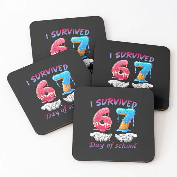 Item preview, I Survived 67 Days Of School Funny Six Seven 6 7 Meme Z Gen designed and sold by diyoor.