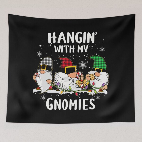 Item preview, Hangin Quote Holiday Gnomies Vintage Funny With Happy My designed and sold by Rackaam777Art.