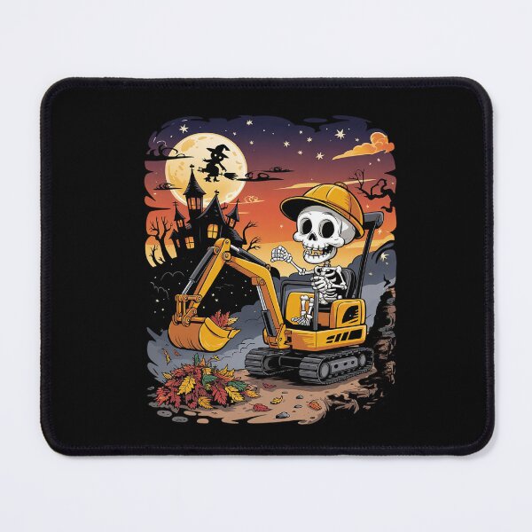 Item preview, Skeleton Driving Excavator Halloween Horror Costume Driver designed and sold by ClassicAnthony.