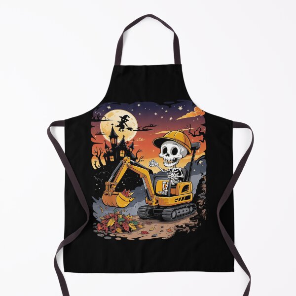 Item preview, Skeleton Driving Excavator Halloween Horror Costume Driver  designed and sold by ClassicAnthony.