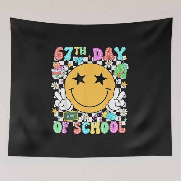 Item preview, 67Th Day Of School Teacher Kids 67 Smile Face 100Th Days designed and sold by diyoor.