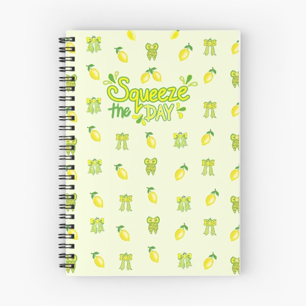 Item preview, Squeeze the Day Lemon Pattern Notebook designed and sold by Taçiana  Estrela.