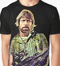 Chuck Norris Soldat Grafik T-Shirt