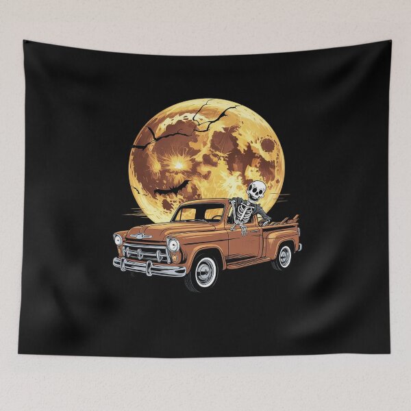 Item preview, Skeleton Driving Pickup Truck Halloween Costume Driver  designed and sold by ClassicAnthony.