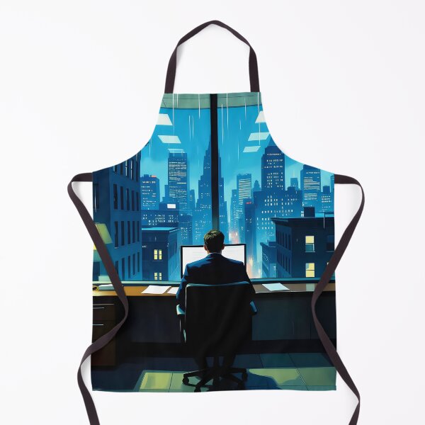 Item preview, The Office Worker - A Solitary Night designed and sold by Peter Kraaibeek | Generative Designs and Car Art.