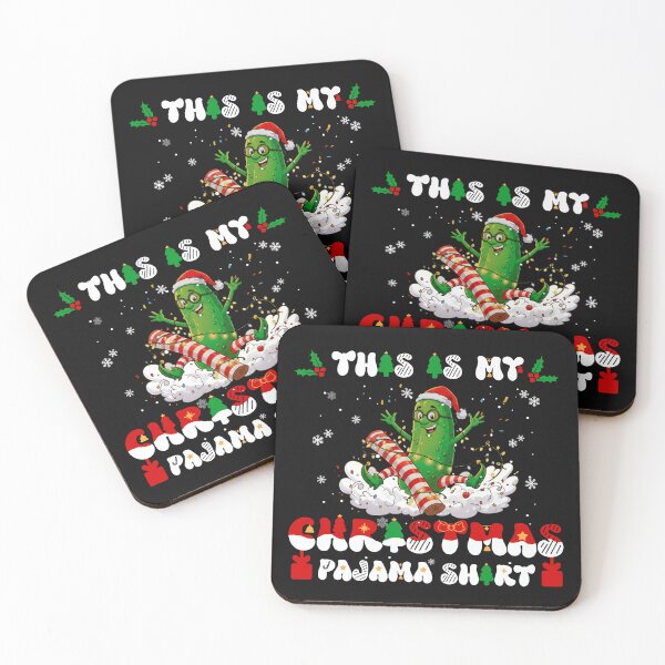 Item preview, Funny Pickle Santa hat ''This Is My Christmas Pajama Tee'' -Xmas designed and sold by Muse Merch.