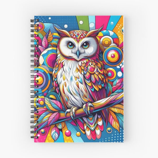 Item preview, pop art style owl designed and sold by Dogandesighn.