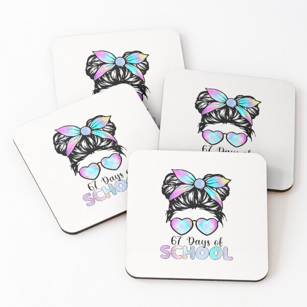 Item preview, Funny 67 Days Of School Cute Girl Six Seven Messy Bun 6 7 designed and sold by diyoor.