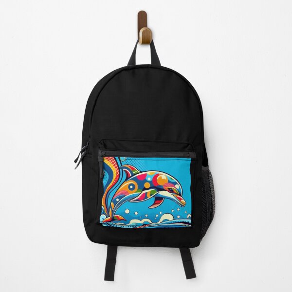 Item preview, cute colorful dolphin designed and sold by Dogandesighn.