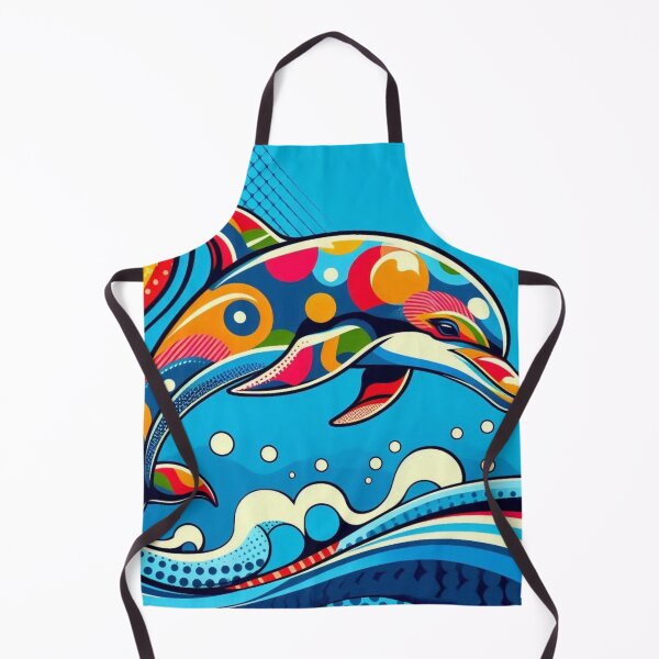 Item preview, cute colorful dolphin designed and sold by Dogandesighn.
