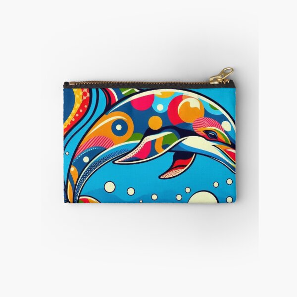 Item preview, cute colorful dolphin designed and sold by Dogandesighn.
