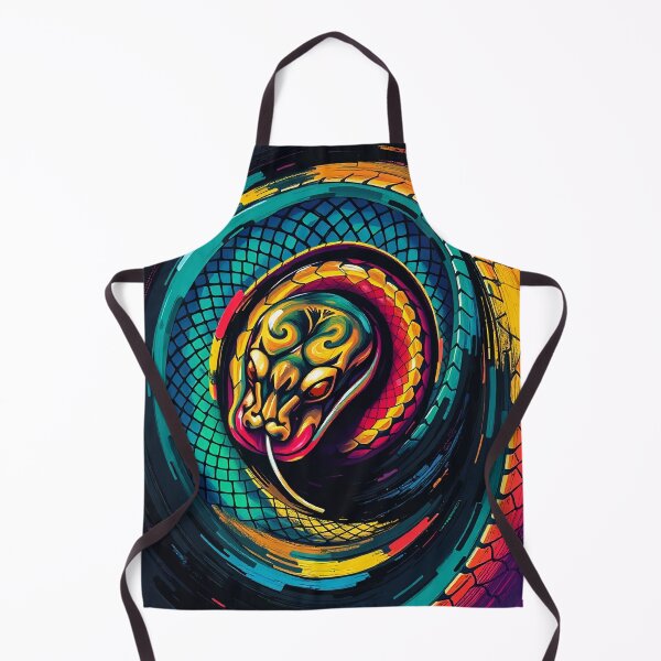Item preview, Neon Serpent – Hypnotic Color Swirl designed and sold by WildlifeInc.