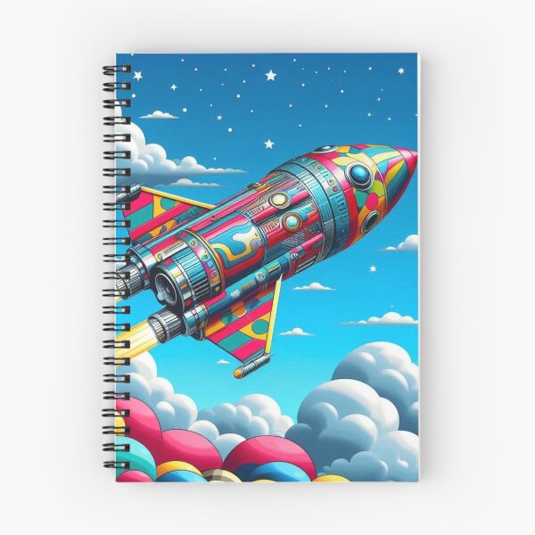 Item preview, decorative colorful  rocket designed and sold by Dogandesighn.