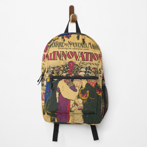 Item preview, Vintage Art Nouveau Poster | À l'Innovation Lausanne | Historic Department Store Opening | Bold Colors & Elegant Design designed and sold by artofuniverse.