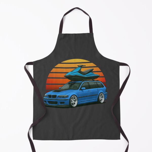 Item preview, Blue Touring Sunset – Stance Wagon with Jet Ski designed and sold by Raddoodles.