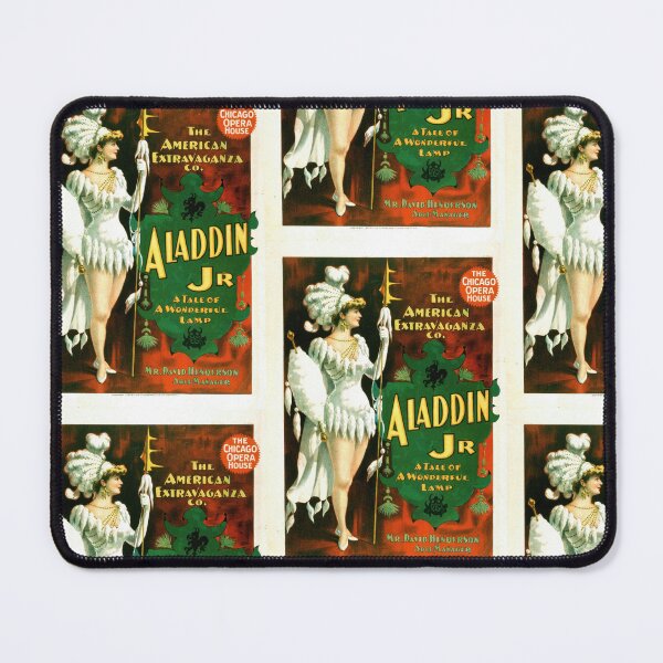Item preview, Vintage Aladdin Jr 1894 Poster | Theatrical Extravaganza Chromolithograph | Chicago Opera House Collectible Art Print designed and sold by artofuniverse.