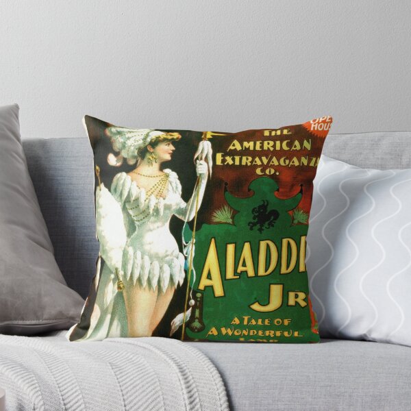 Item preview, Vintage Aladdin Jr 1894 Poster | Theatrical Extravaganza Chromolithograph | Chicago Opera House Collectible Art Print designed and sold by artofuniverse.
