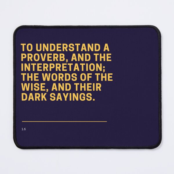 Item preview, Proverbs 1:6 designed and sold by Undonemadenew.