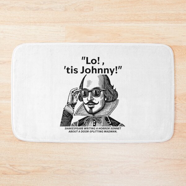 Item preview, Shakespeare in The Shining; Here's Johnny! designed and sold by FoxWink Inc.