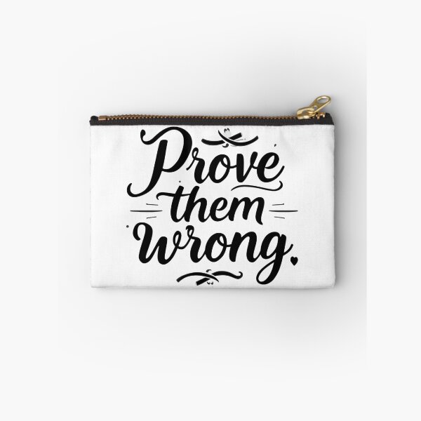 Item preview, Strong, centered black and white SVG “Prove them wrong”, athletic motivation for gym tees, posters, locker decals; scalable vector designed and sold by AlwaysHome.
