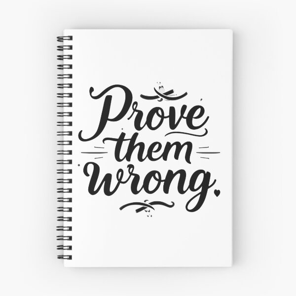 Item preview, Strong, centered black and white SVG “Prove them wrong”, athletic motivation for gym tees, posters, locker decals; scalable vector designed and sold by AlwaysHome.