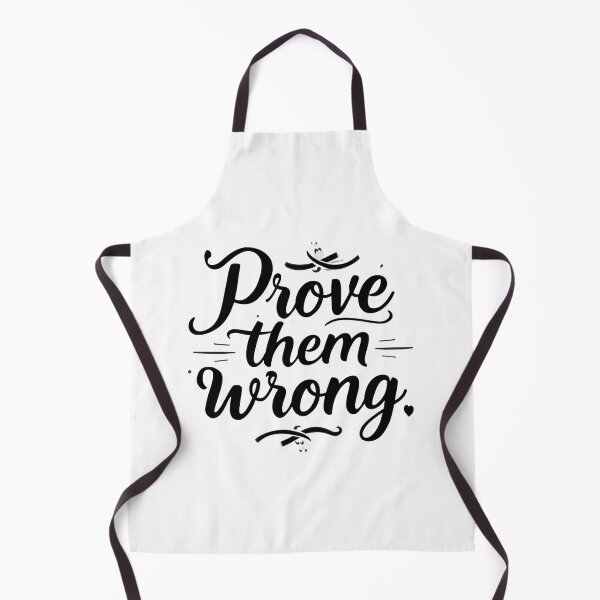 Item preview, Strong, centered black and white SVG “Prove them wrong”, athletic motivation for gym tees, posters, locker decals; scalable vector designed and sold by AlwaysHome.