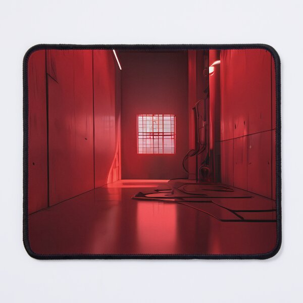 Item preview, Industrial Red Corridor Minimalist Art Cinema designed and sold by Cine8.