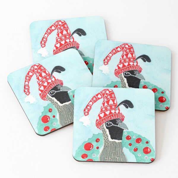 Item preview, Christmas Quail designed and sold by Sonoran Glimmer.