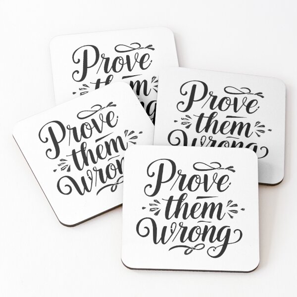 Item preview, Strong, centered black and white SVG “Prove them wrong”, athletic motivation for gym tees, posters, locker decals; scalable vector designed and sold by AlwaysHome.