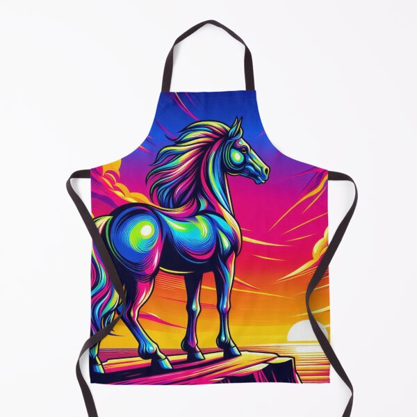 Item preview, "Neon Majesty: Sunset Stallion" designed and sold by Dogandesighn.