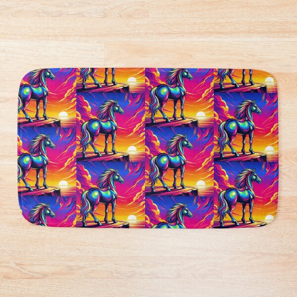 Item preview, "Neon Majesty: Sunset Stallion" designed and sold by Dogandesighn.