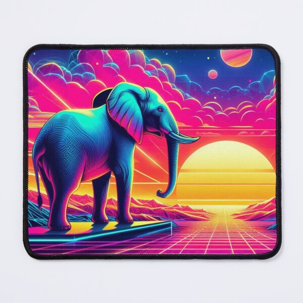 Item preview, cute futuristic elephant designed and sold by Dogandesighn.