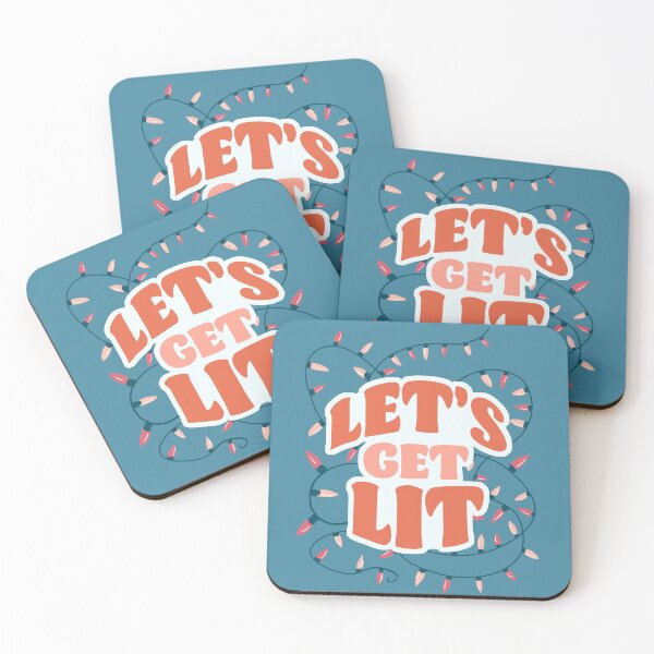 Item preview, Let's get lit Christmas lights designed and sold by Home Cyn Home.