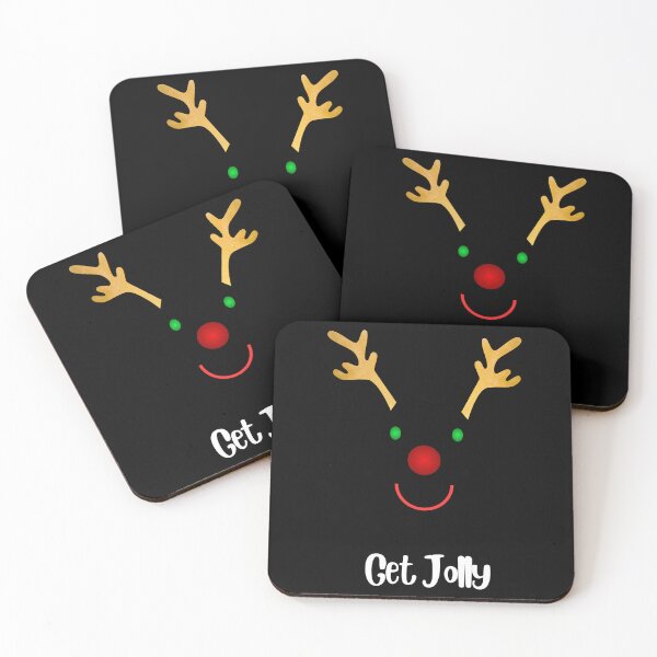 Item preview, Get Jolly Reindeer Christmas Design • Minimalist Holiday Chic • Fun Xmas Joy • Cute Red Nose Reindeer designed and sold by BeSuz designs.