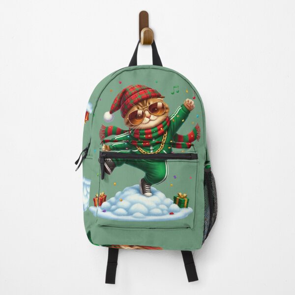 Item preview, Hip Hop Santa Cat Dancing | Cool Cat in Tracksuit with Gold Chain | Festive Christmas Dancer designed and sold by E-SarnEdge.