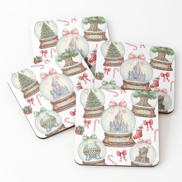 Item preview, Cartoon Coquette Christmas Snow Globes | Retro Holiday Magic Castle Ornament Art designed and sold by trendyprintteez.