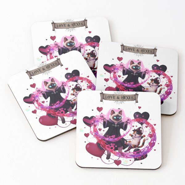 Item preview, Love & Hexes Witch Cats | Magical Spooky Romance Spell designed and sold by meesub.