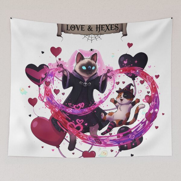 Item preview, Love & Hexes Witch Cats | Magical Spooky Romance Spell designed and sold by meesub.