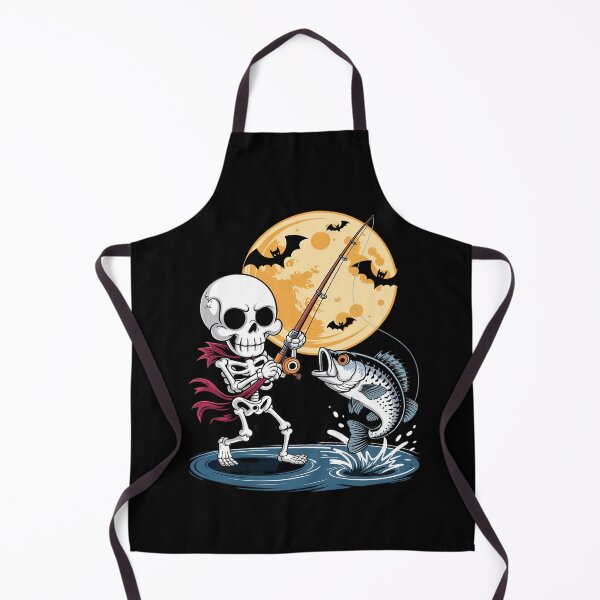Item preview, Skeleton Fishing Halloween Bass Fisherman 1 designed and sold by ClassicAnthony.