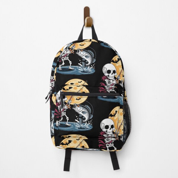 Item preview, Skeleton Fishing Halloween Bass Fisherman 1  designed and sold by ClassicAnthony.