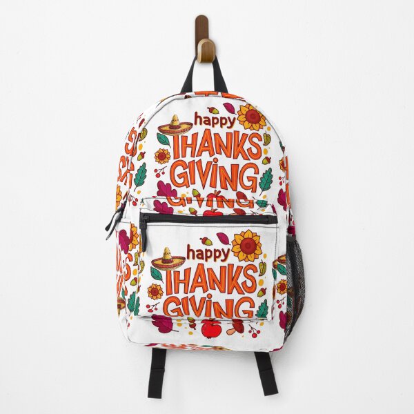 Item preview, Colorful Happy Thanksgiving – Festive Autumn Design with Sombrero and Fall Elements designed and sold by DesignArtist.ia.