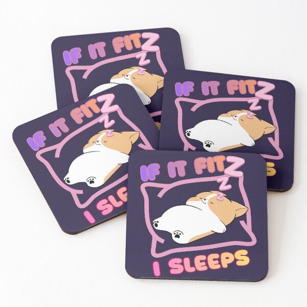 Item preview, IF IT FITS I SLEEPS - Cute Dog Lover Design designed and sold by MAT33s.