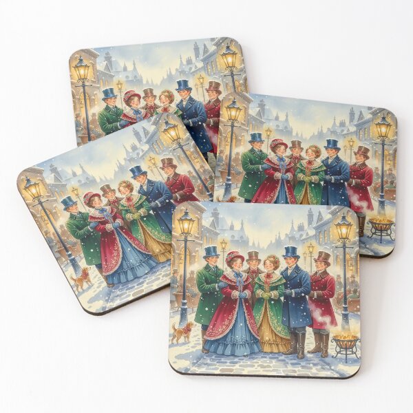 Item preview, Victorian Carol Singers Spreading Christmas Cheer designed and sold by acceleratorhams.
