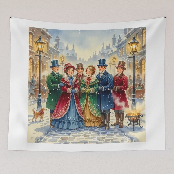 Item preview, Victorian Carol Singers Spreading Christmas Cheer designed and sold by acceleratorhams.