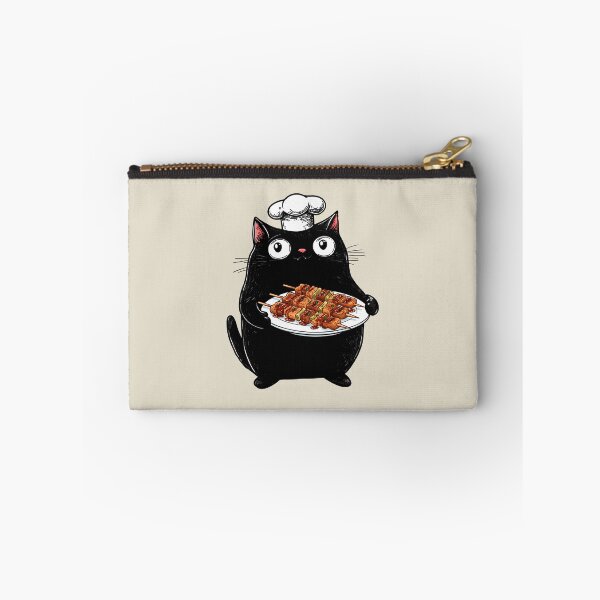 Item preview, Cat Chef, Yakitori, Retro Design designed and sold by OrenjiArtShop.