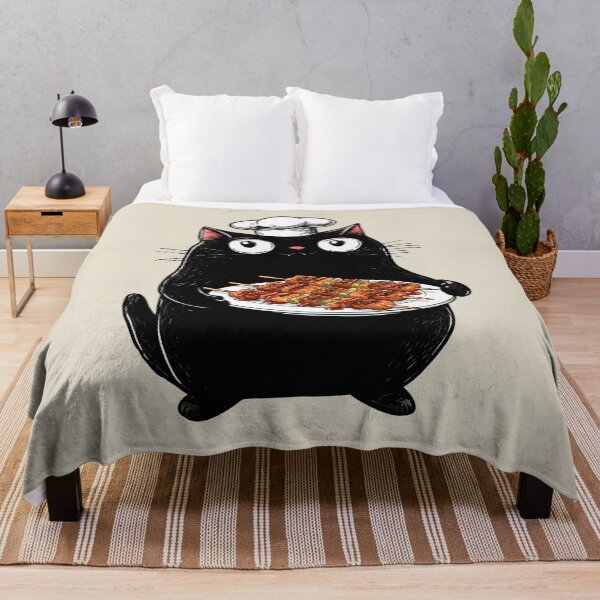 Item preview, Cat Chef, Yakitori, Retro Design designed and sold by OrenjiArtShop.