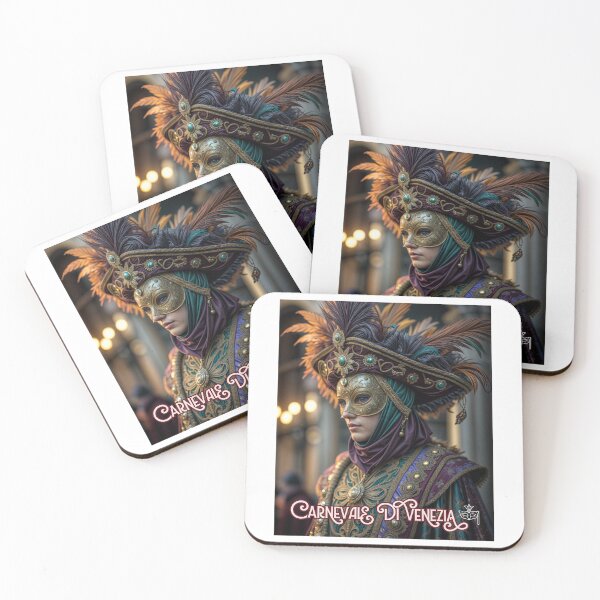 Item preview, Venetian Majesty: Golden Masked Elegance from Carnevale di Venezia designed and sold by ForeverPrintsOK.